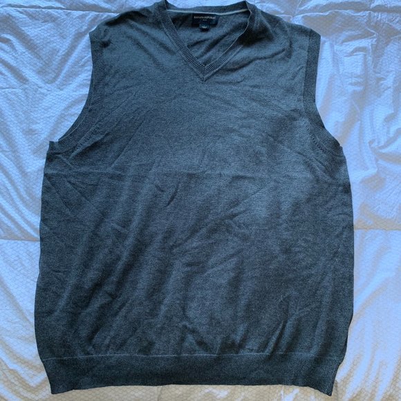 Banana Republic Other - Banana Republic Sweater Vest Gray Large